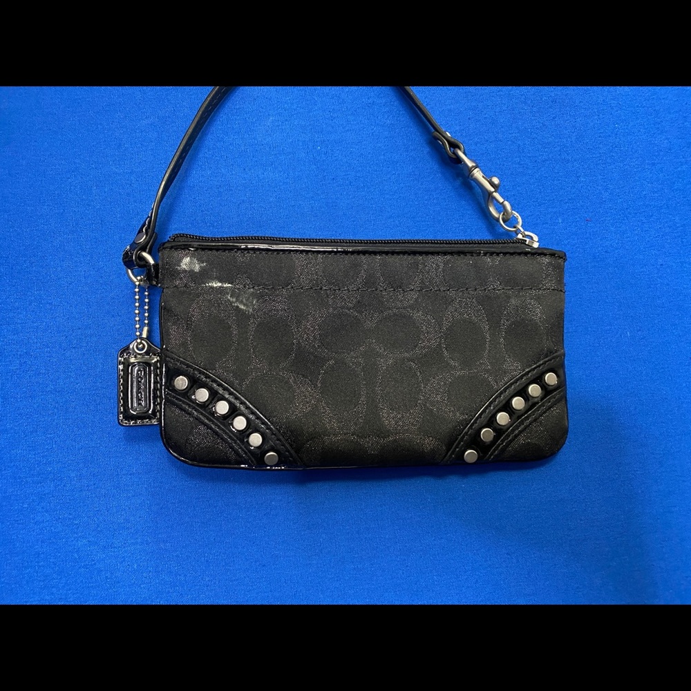 Black Coach Wristlet